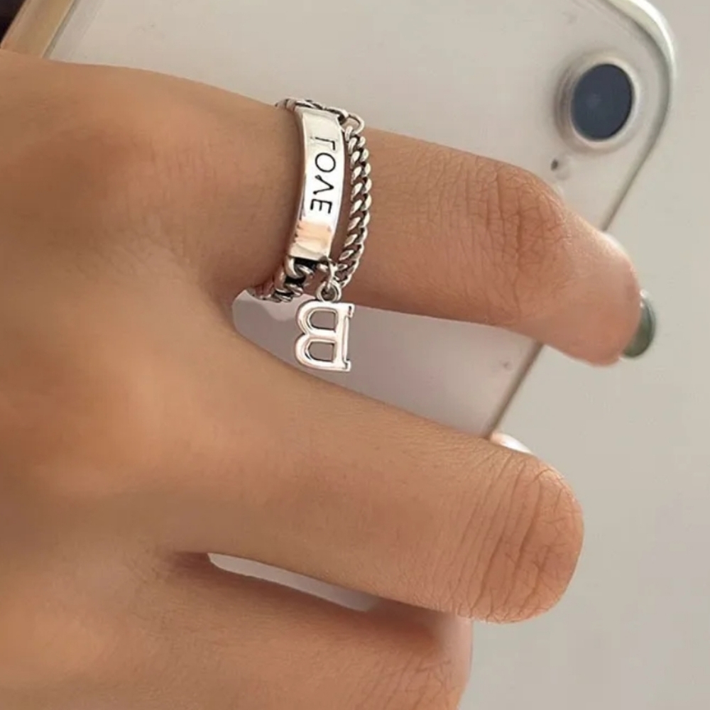 Silver plated Resizeable ring - Picture 4 of 5